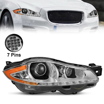 Headlight For 2010-2015 Jaguar XJ XJR Xenon HID NON-AFS Passenger Right Side - Image 1 of 4