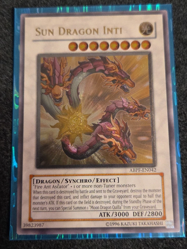 YuGiOh Sun Dragon Inti ABPF-EN042 Unl Edition Ultimate Rare NM - Image 1 of 1