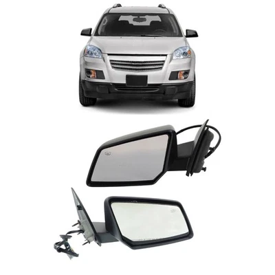 Par de espejos retrovisores de puerta Saturn Outlook 2008 lado conductor y pasajero potencia texturizada Foto 1 de 2