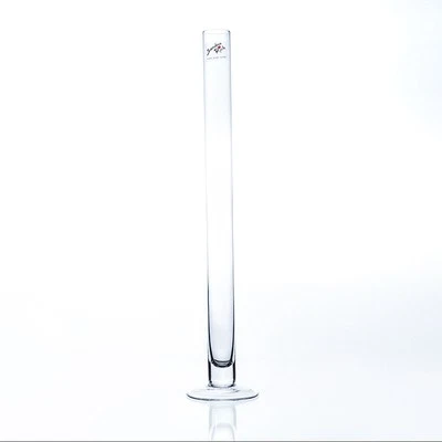 Reagenzglasvase Glasvase SOLIFLEUR mit Fuss H. 40cm D. 3cm rund klar Sandra Rich - Bild 1 von 4