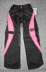 Fox Racing Pants Girls 5/6 Black Pink Switch Motocross Off-Road ATV Protective - Picture 1 of 23
