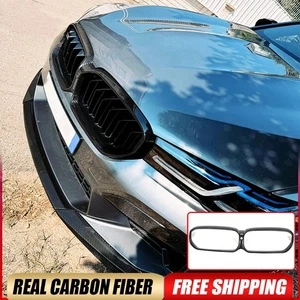 For BMW F90 M5 LCI 2021-22 Real Carbon Front Center Grille Grill Garnish Insert - Bild 1 von 15