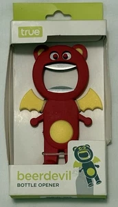 Nuevo abridor de botellas True BeerDevil cuerpo de silicona dientes magnetizados ventosa pies - Imagen 1 de 2
