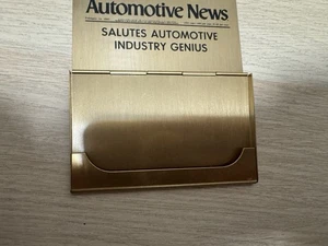 Vintage Automotive News Sold Brass Business Card Holder - USA - Picture 1 of 16