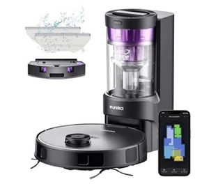 Eureka E10s Robot Vacuum & Mop Combo 4000Pa with Self-Emptying Station, LiDAR, 6 - Picture 1 of 4