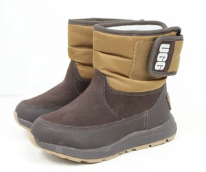 UGG Unisex-Kind K TOTY WEATHER wasserdichte braune Schneestiefel Größe 10 - Bild 1 von 8
