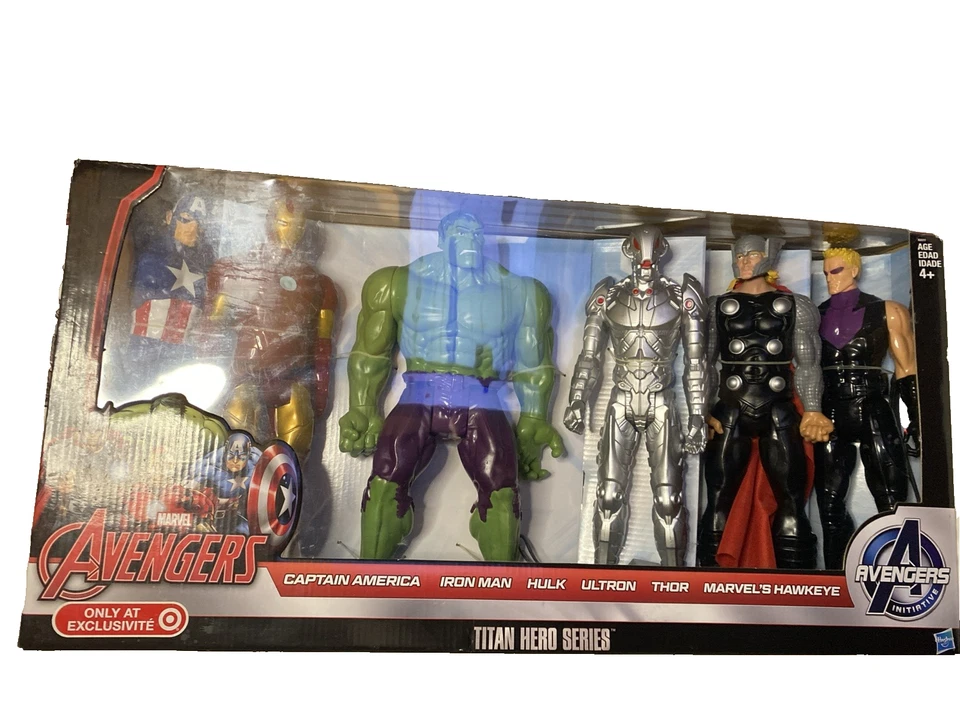 Marvel Avengers Titan Hero Series Target Exclusivo Seis Figuras Nuevo en Caja 2015 Foto 1 de 4