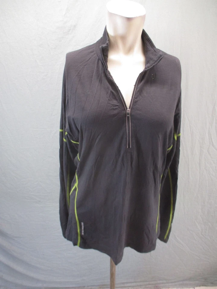 Pullover deportivo Icebreaker GT 200 talla L para hombre negro mezcla de lana merino 1/2 cremallera 226 Foto 1 de 4