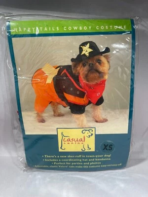 Disfraz de perro vaquero Happy Tails de Casual Canine Nuevo Halloween XS-XL Yeehaw Nuevo Foto 1 de 2