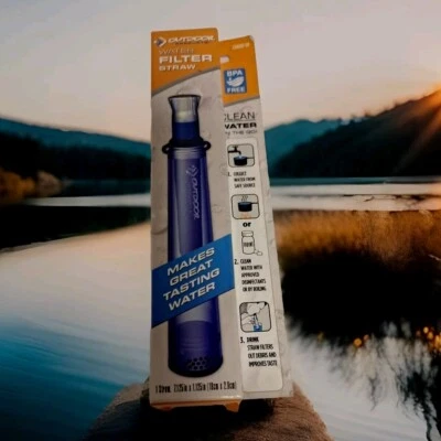 Outdoor Products Water Filter Straw BPA Free NEW in box purifier - Image 1 of 4