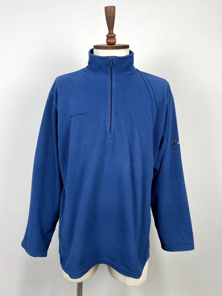 Suéter exterior Mammut Swiss Design Tecnopile azul polar 1/3 cremallera cuello alto XL Foto 1 de 4