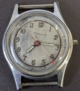 Vintage Avia Boulevard Swiss WW2 Era Military Wristwatch for Parts / Repair - Picture 1 of 14