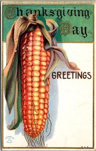 Alte Postkarte Erntedank Maisgruß 1910 JW4 - Bild 1 von 2