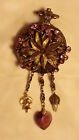 Pin brooch Large handmade steampunk - built on an old pocket watch UNIQUE
