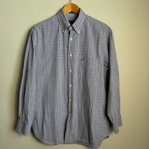 Paul & Shark Yachting Men's Long Sleeve Plaid Button Shirt Soft Touch Purple 42 - Picture 1 of 14