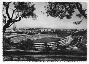 VISTA RPPC, ESTADIO OLÍMPICO~ROMA, ROMA, ITALIANO - PM 1955 - Imagen 1 de 1