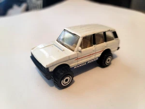 Hotwheels 1990 Blue Card Range Rover White Die Cast 1:64 - Picture 1 of 6