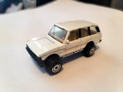 Hotwheels 1990 Blue Card Range Rover White Die Cast 1:64 - Image 1 of 4