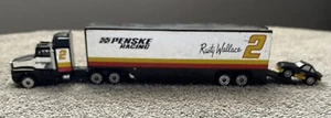 Rusty Wallace #2 Racing Champions 1:87 Scale Transporter With Mini Race Car - Picture 1 of 10