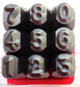 Metal Stamps Reverse 6mm Number set only HRC-58-62 tempered best quality - Picture 1 of 4