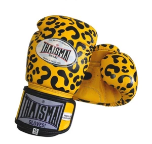 Leopard KickBoxing Gloves Muaythai Protective Gear Leather Punching Protector - Picture 1 of 3