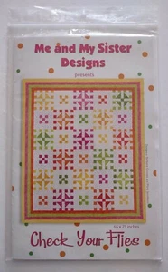 Check Your Flies Quilt Pattern by Me and My Sister Designs  - Picture 1 of 2