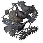 On Sale, Slightly Imperfect, Twin Pigeons on Branch, Sustainable Home & Garden