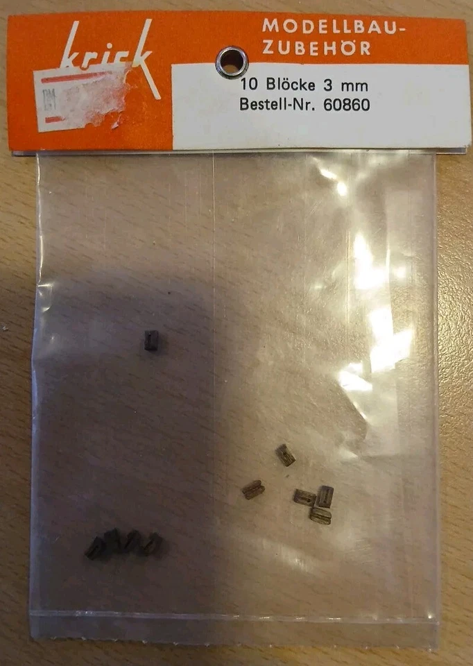 Krick 60860 Blöcke 3mm Neu/OVP - Bild 1 von 1