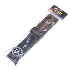 Guitar Strap Brown Woven Nylon Leather End For Bass Guitar Mandolin Parts