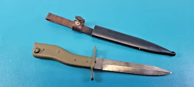 WWI German Ersatz Model 1915 /18 Bayonet Knife Crank Handle Demag & Sheath TR271 - Image 1 of 4