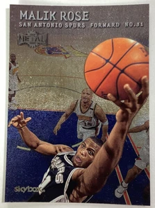 Malik Rose Skybox Metal Card 1999-2000 NBA San Antonio Spurs - Picture 1 of 7