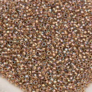 Toho Seed Beads 15/0 Bronze Lined Crystal Rainbow 10g #994 10647264 - Picture 1 of 1