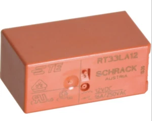 TE Schrack RT33LA12 Relay 12VDC Bistable Single Coil SPST 16A 250VAC - 2 PIECES - Picture 1 of 1