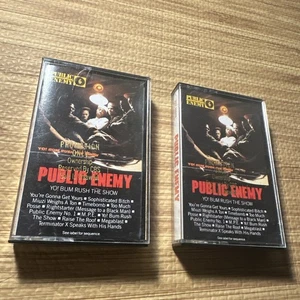 2 Copies! PUBLIC ENEMY YO! BUM RUSH THE SHOW Cassette Tape 1987 Rap Hip-Hop Rare - Picture 1 of 15