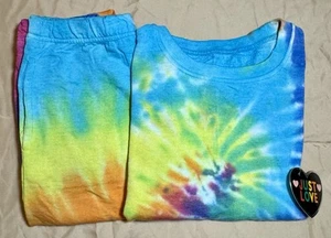 Just Love 2-teiliges Mädchen Neon Batik Jogginghose Outfit Größe 14/16 Neu mit Etikett - Bild 1 von 3