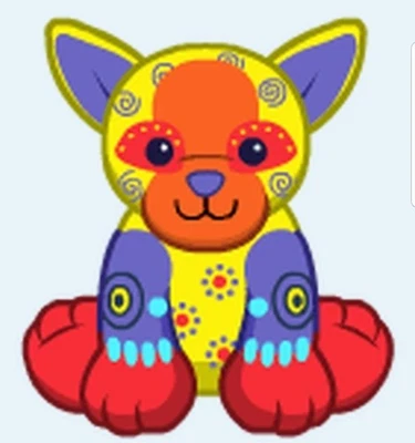 Webkinz Fiesta Chihuahua colorido perro cachorro código virtual mensaje  Foto 1 de 3