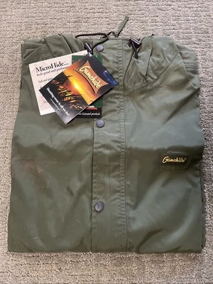 Vtg Gamehide Hunting Pack Lite Rain Jacket PP5 Microhide XL Green New - Image 1 of 4