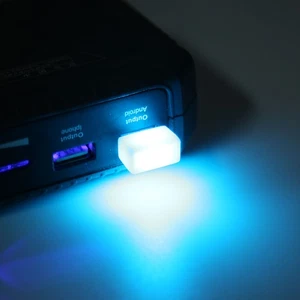 Car DC5V Mini USB LED Light Colorful Voice Control Night Lamp For Car Interio AU - Afbeelding 1 van 12