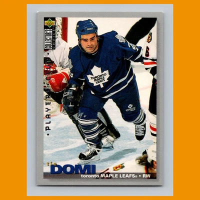 Tie Domi #242 1995-96 Collectors Choice Players Club Toronto Maple Leafs Hockey - Image 1 of 3