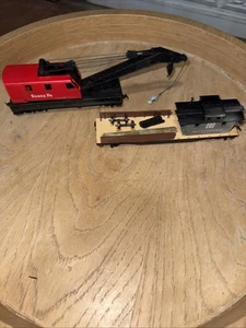 TYCO HO Scale Santa Fe Rail Crane and Tender, No Boxes Lot #O38 F1 - Picture 1 of 2
