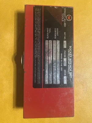 Wright Socket Wrench Set. 1/4”sae with 14 pieces. - Image 1 of 3
