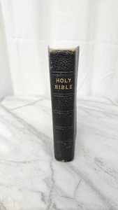 Vintage Holy Bible Leather Bound King James Version Oxford University Press Tabs - Picture 1 of 14