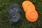 STANDARD CLAY PIGEON TARGETS, CLAYS,BLACK/ORANGE CLAY THROWING TARGET, LAY 110MM