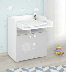 Shefa Kids Changing Unit 700 French Collection, Teddy, white-grey - Picture 1 of 4