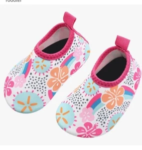 New Toddler Kids Swim Water Shoes Quick Dry Non-Slip Aqua Socks for Girls Size 5 - Picture 1 of 6
