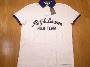 POLO RALPH LAUREN POLO TEAM CUSTOM SLIM FIT POLO SHIRT WHITE size M - Picture 1 of 9