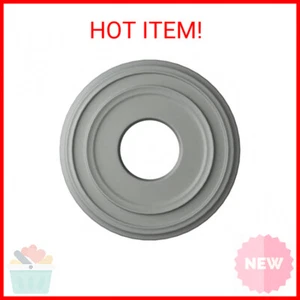 Ekena Millwork CM12CL Classic Ceiling Medallion, 12 3/8"OD x 4"ID x 1 1/8"P - Picture 1 of 2