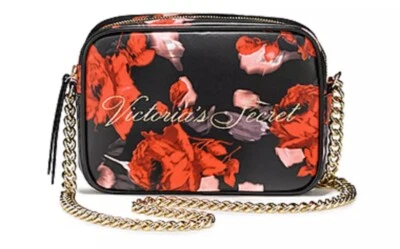 BOLSO BANDOLERA VICTORIA'S SECRET 2019 HOLIDAY FLORAL NUEVO CON ETIQUETAS MONEDERO Foto 1 de 4
