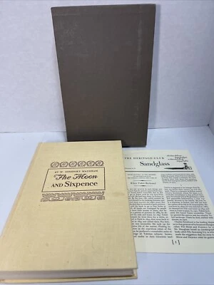 The Moon and Sixpence W Somerset Maugham Illust by Gaugin 1941 Heritage Press - Imagem 1 de 4