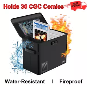 Graded Comic Book Storage Box, Fireproof, Water-Resistant, Holds 30 CGC Comics - Picture 1 of 7
